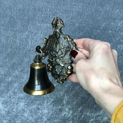 Колокол малый подвесной чугун