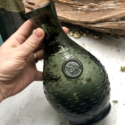 Ваза кувшин 0,7л темно-зеленое стекло