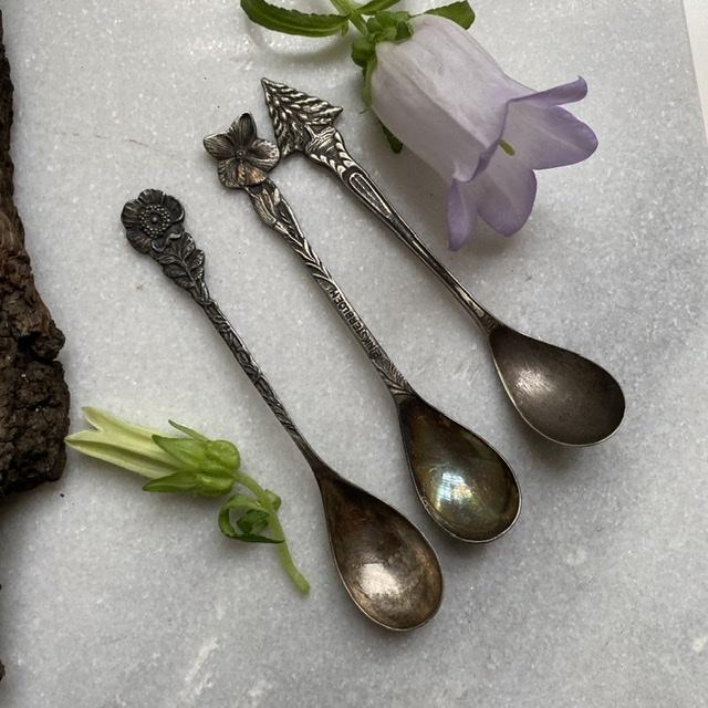 Ложка каплевидная 11 см набор 3 штуки, Флора