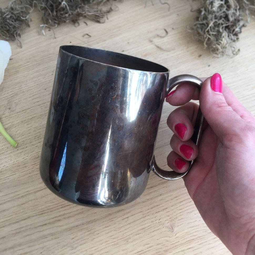 Кружка мельхиор 600 мл