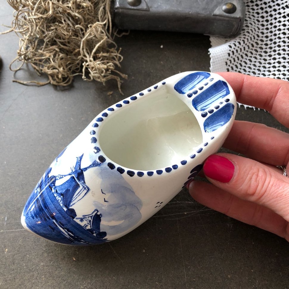 Сабо пепельница DELFT Голландия ручная работа