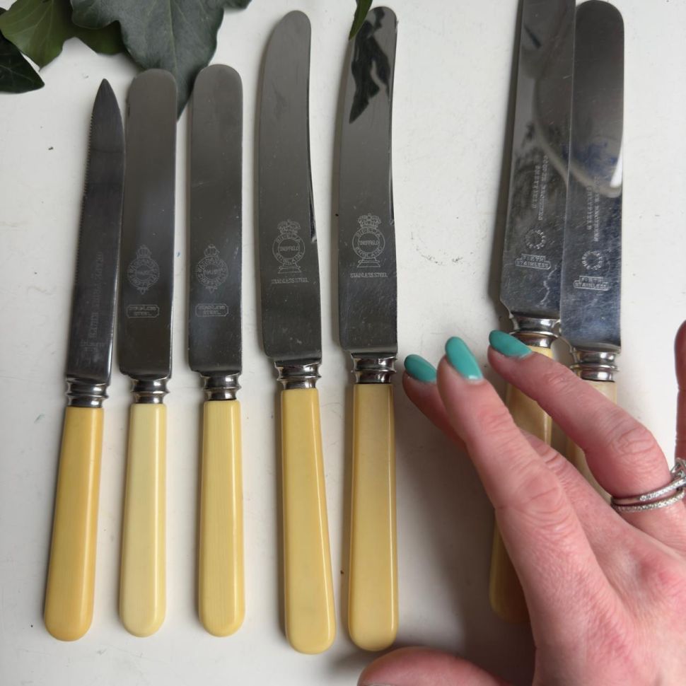 Нож столовый Sheffield 23 см сталь Англия 