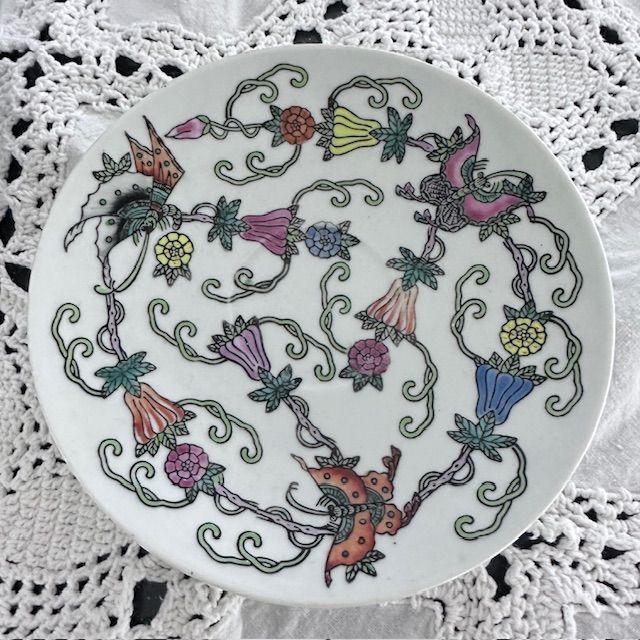 Чайная пара Бабочки 180 мл фарфор ручная роспись