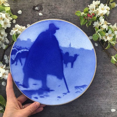 Тарелка декоративная Пастух