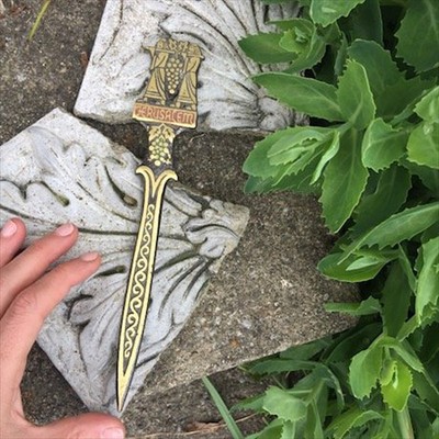 Нож для бумаг латунь Иерусалим