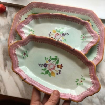 Селедочница  Calyx Ware 22 см ручная роспись Англия