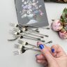 Вилка десертная 12 см серебрение  