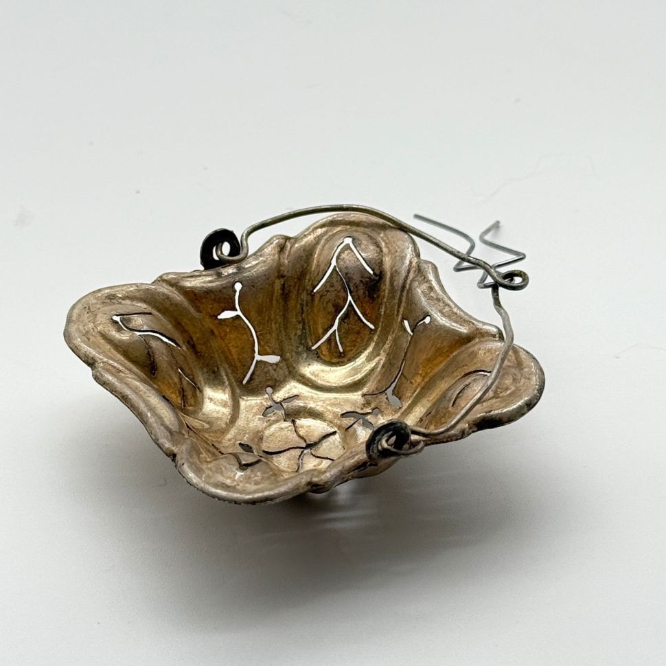 Ситечко для чая 6 см серебро Франция