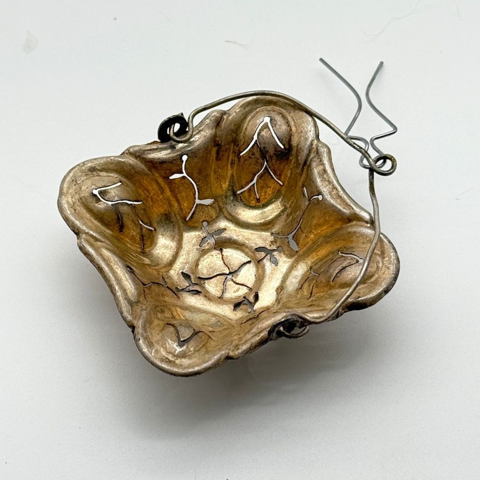 Ситечко для чая 6 см серебро Франция