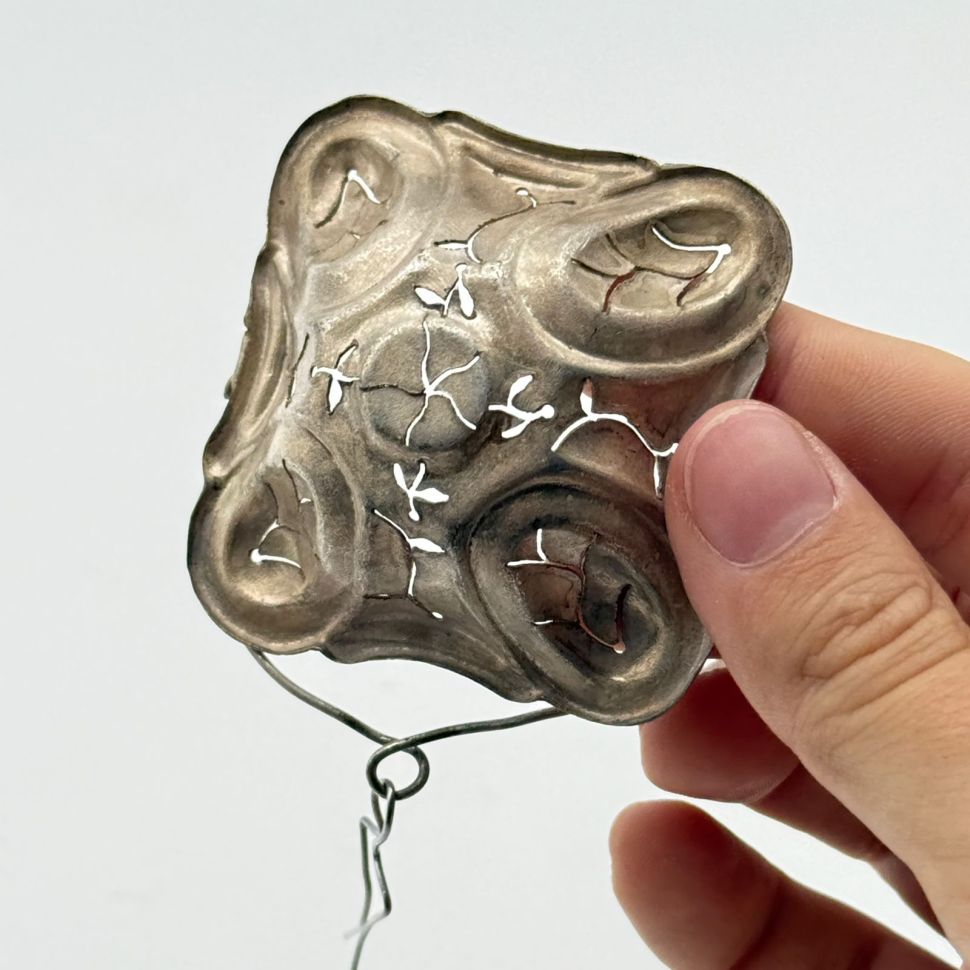 Ситечко для чая 6 см серебро Франция