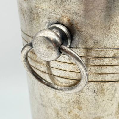 Ведро для охлаждения бутылки 25 см латунь серебрение