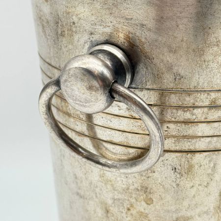 Ведро для охлаждения бутылки 25 см латунь серебрение