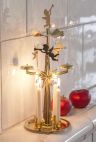 Подсвечник новогодний мобиль Ангелы 31 см золотой