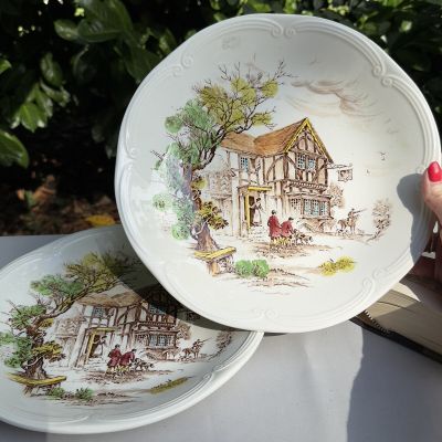 Блюдо глубокое Gien Ludlow 30 см Франция 