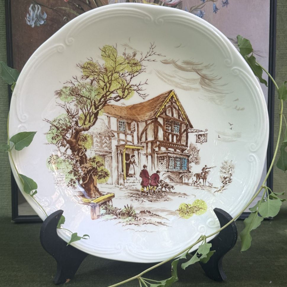 Блюдо глубокое Gien Ludlow 30 см Франция 
