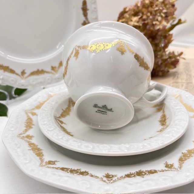 Чайная пара Rosenthal Maria Classic Rose золотые цветы 200 мл Германия