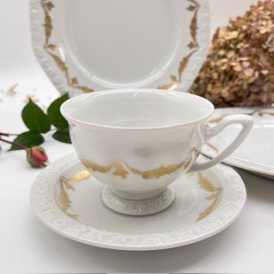 Чайная пара Rosenthal Maria Classic Rose золотые цветы 200 мл Германия