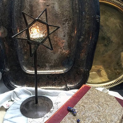 Подсвечник высокий для греющей свечи 