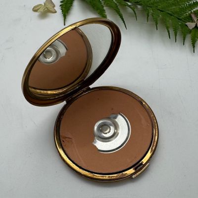 Пудреница Stratton с синими цветами 8 см Англия