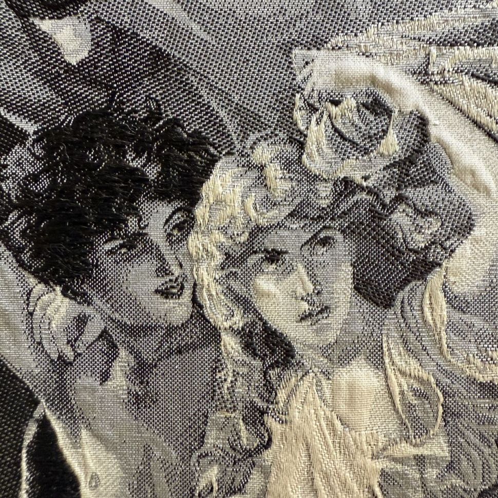 Картина шелкография P. A. Cot L'Orage 21х35 см см в деревянной раме 