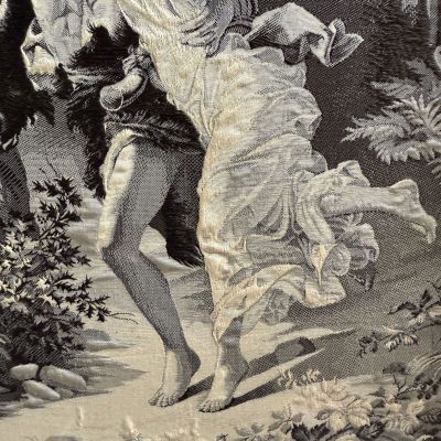 Картина шелкография P. A. Cot L'Orage 21х35 см см в деревянной раме 