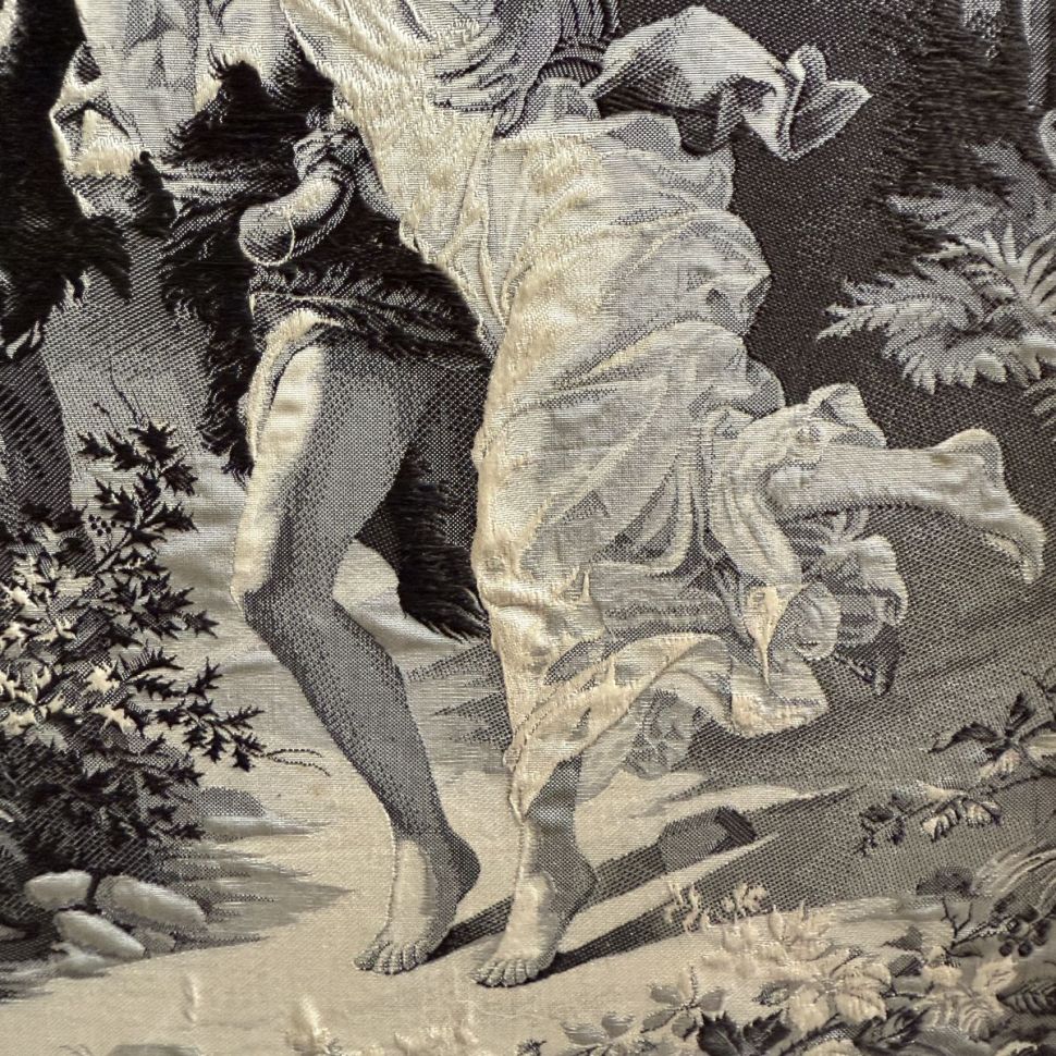 Картина шелкография P. A. Cot L'Orage 21х35 см см в деревянной раме 