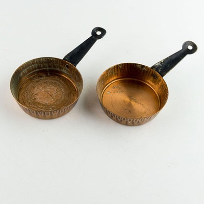 Сковорода мини декор медь