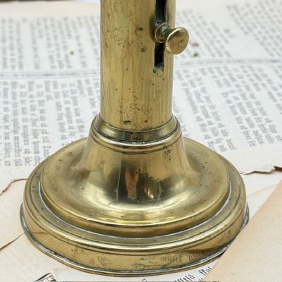 Подсвечник с подъемным механизмом 17 см Франция бронза