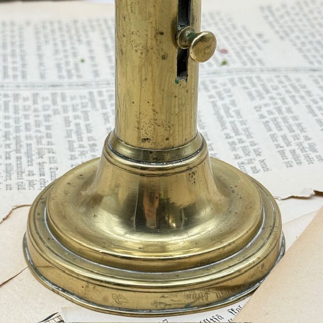 Подсвечник с подъемным механизмом 17 см Франция бронза