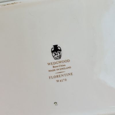 Масленка паштетница шкатулка Wedgwood Florentine Arras Green