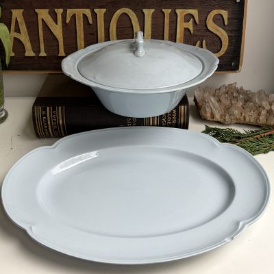 Блюдо 36 см Greydawn Blue Johnson Brothers Англия уценка