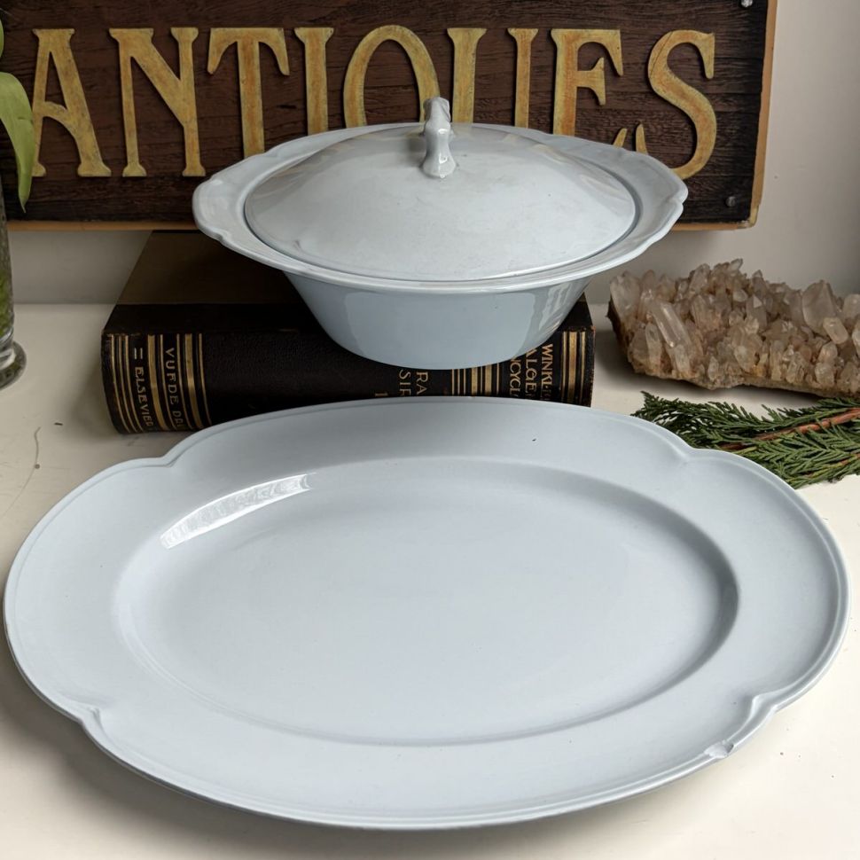 Блюдо 36 см Greydawn Blue Johnson Brothers Англия уценка