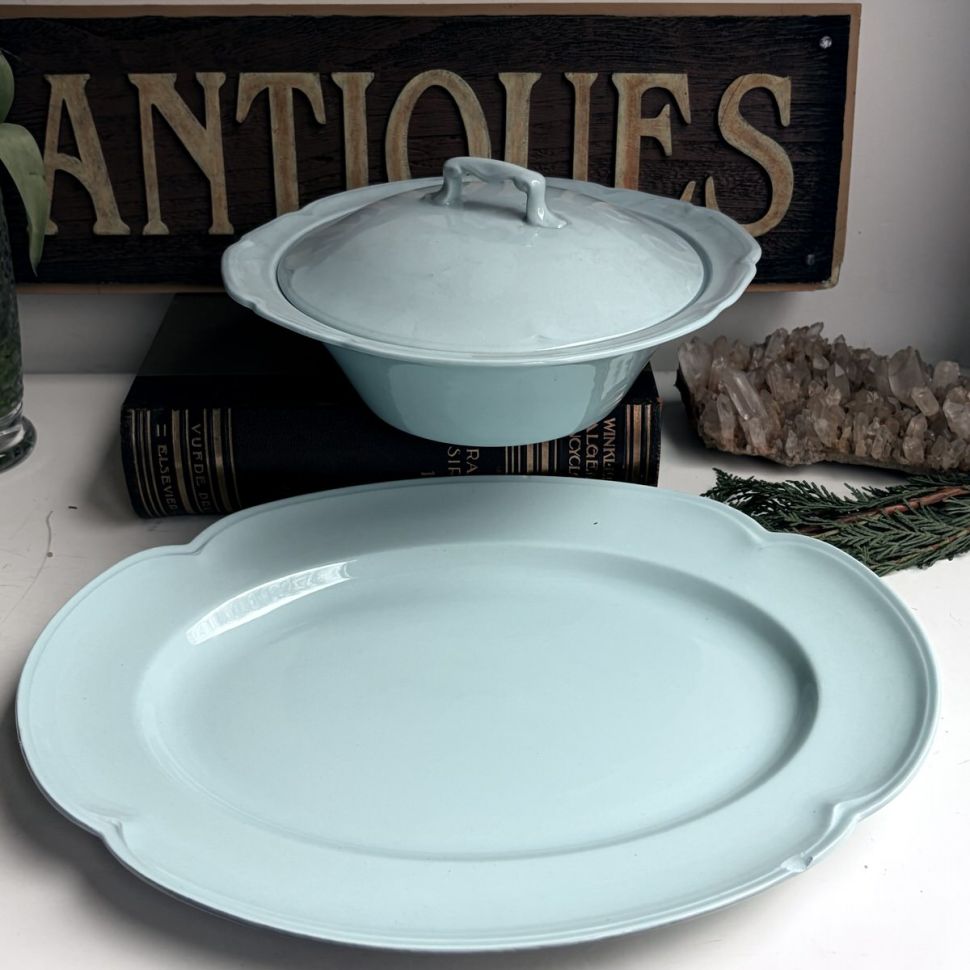 Блюдо 36 см Greydawn Blue Johnson Brothers Англия уценка