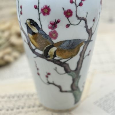 Ваза Franklin Porcelain 1981 Синица