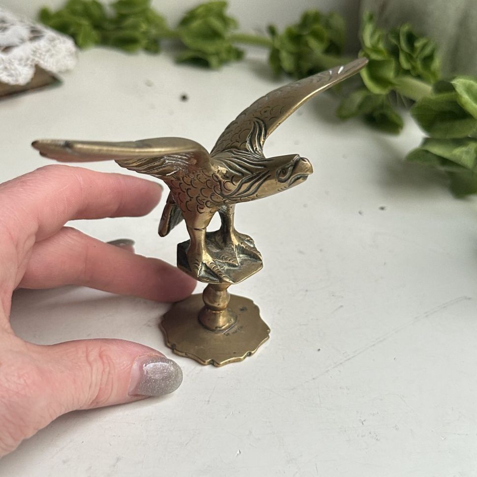 Статуэтка навершие Орел 14 см латунь