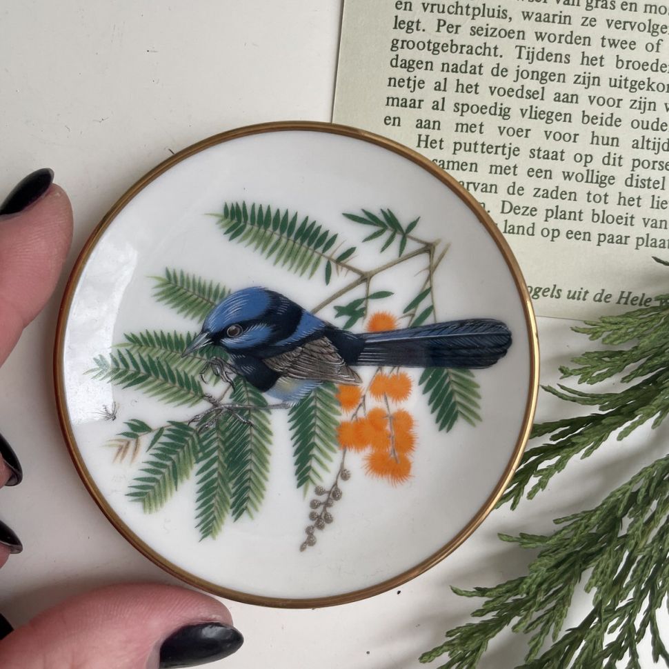 Тарелка 8 см Franklin Songbirds 1981 Wren