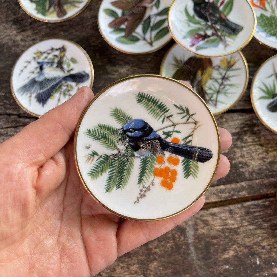 Тарелка 8 см Franklin Songbirds 1981 Wren