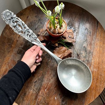 Половник большой 45 см олово Норвегия