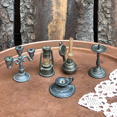 Набор оловянной мини посуды Свет