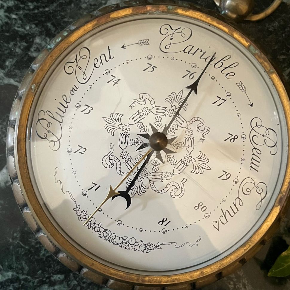 Барометр 25 см латунь