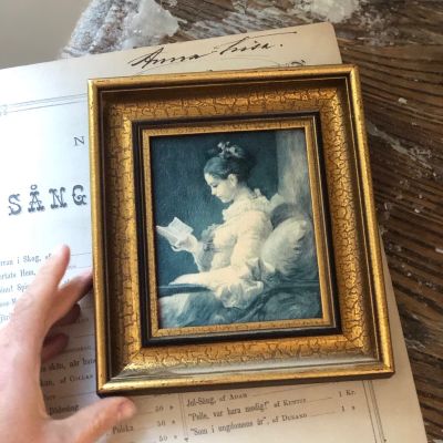 Картина репродукция 17х19 см Lasande fliska 