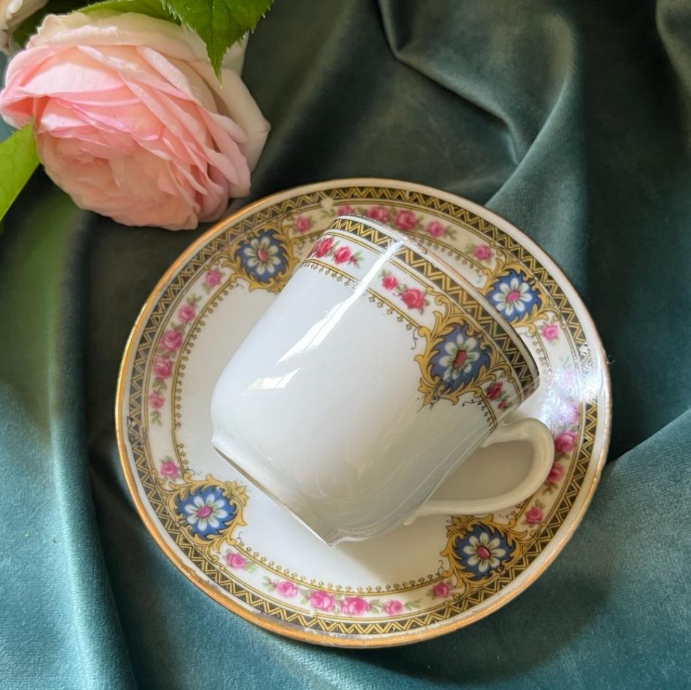 Кофейная пара 80 мл фарфор Франция