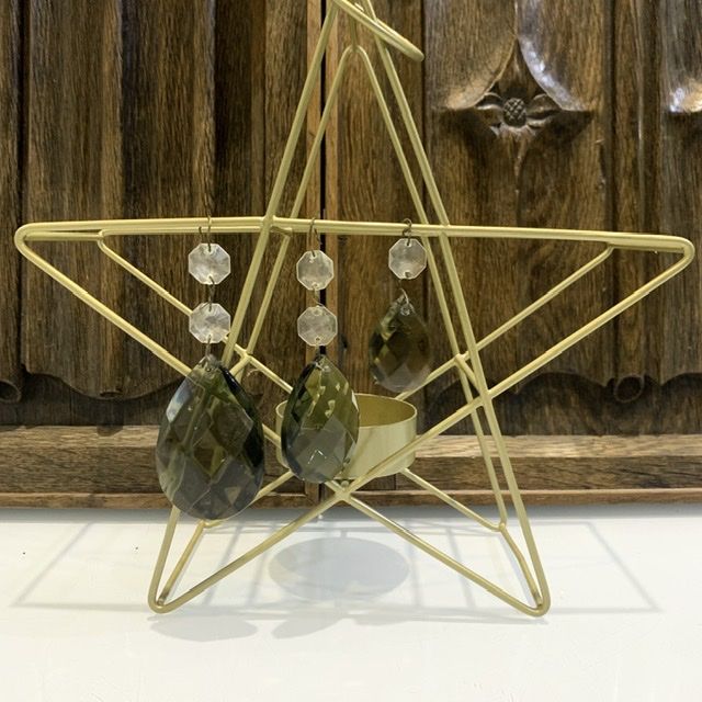 Подвес хрусталик 6 см Капля серая малая Италия