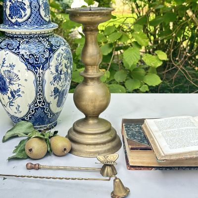 Подсвечник 32 см латунь