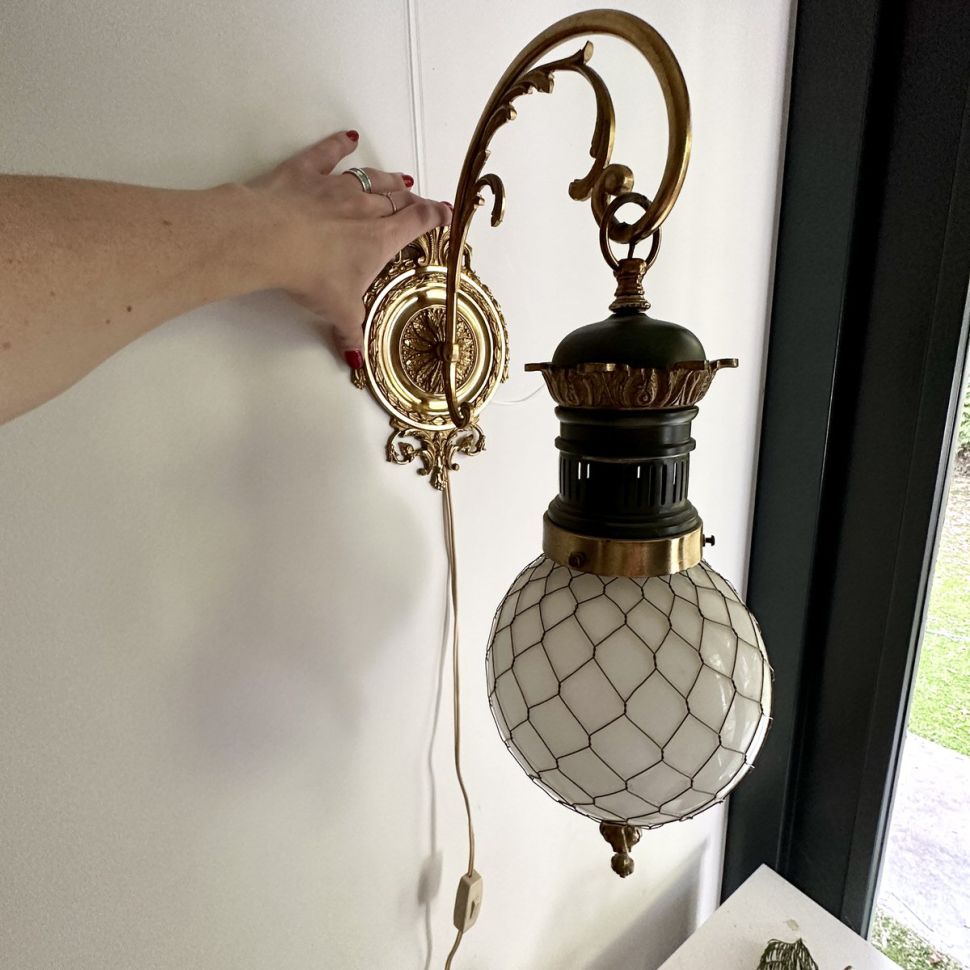 Светильник настенный 51 см латунь