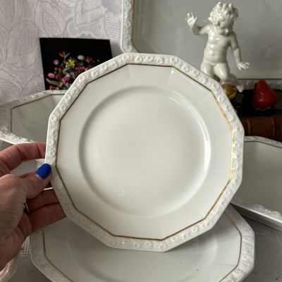 Тарелка Ph.Rosenthal Maria с золотой каймой 22 см Германия 1927 г 