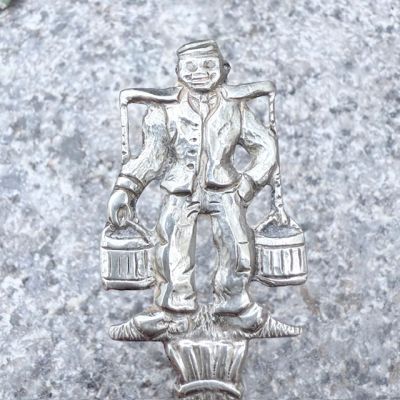 Ситечко для чая с ручкой 12 см серебрение   