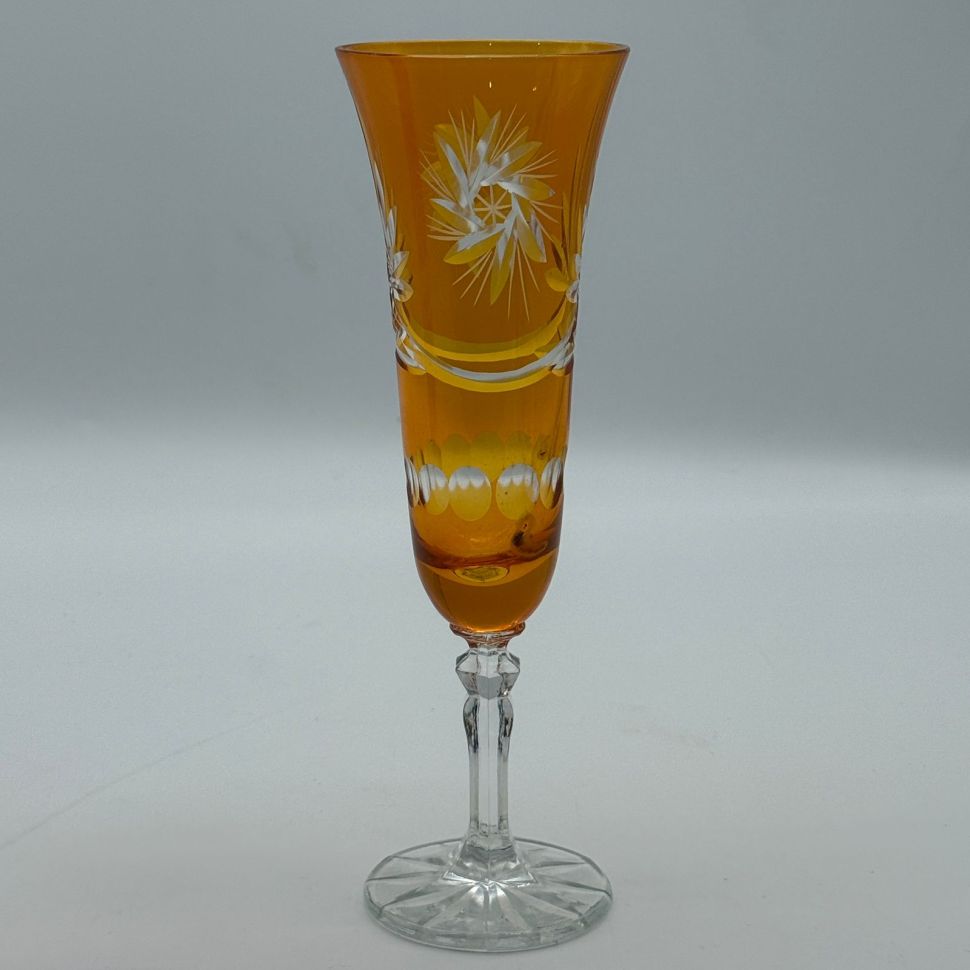 Бокал для игристого набор 2 шт. 200 мл цветной хрусталь Германия 