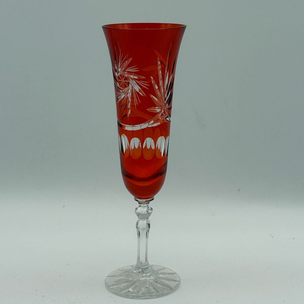 Бокал для игристого набор 2 шт. 200 мл цветной хрусталь Германия 