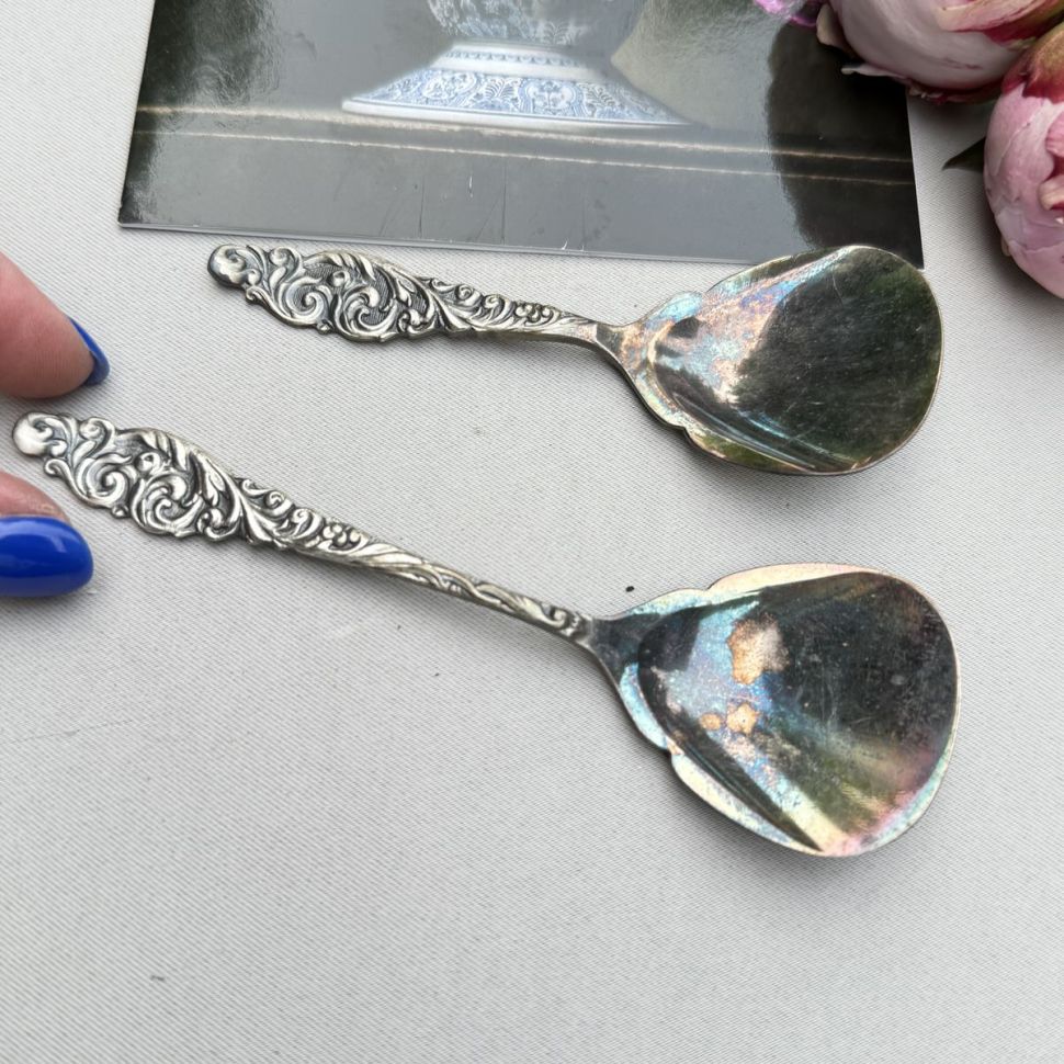 Ложка совок 13 см серебрение 